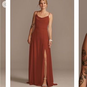 Cinnamon bridesmaids dress